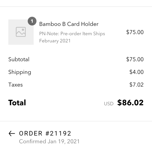 Brandon Blackwood Black Card Holder with Gold Trim - Picture 9 of 9